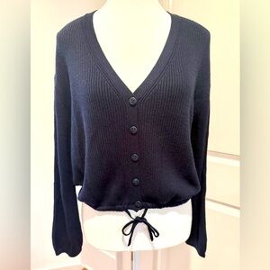 Splendid Navy V-Neck Button-Up Cardigan